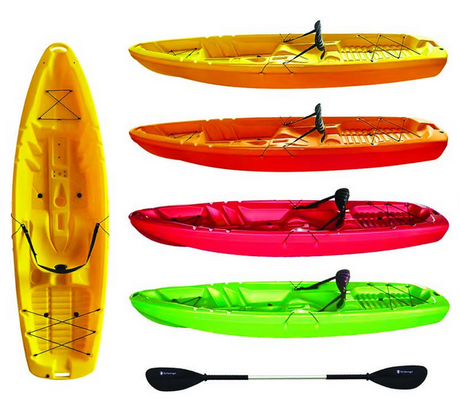 GIL 2.0 BIG MAMA KAYAK - canoa monoposto da 254 cm + seggiolino + pagaia