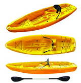 GIL 2.0 BIG MAMA KAYAK - canoa monoposto da 254 cm + seggiolino + pagaia