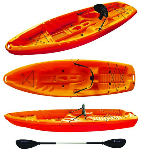 GIL 2.0 BIG MAMA KAYAK - canoa monoposto da 254 cm + seggiolino + pagaia