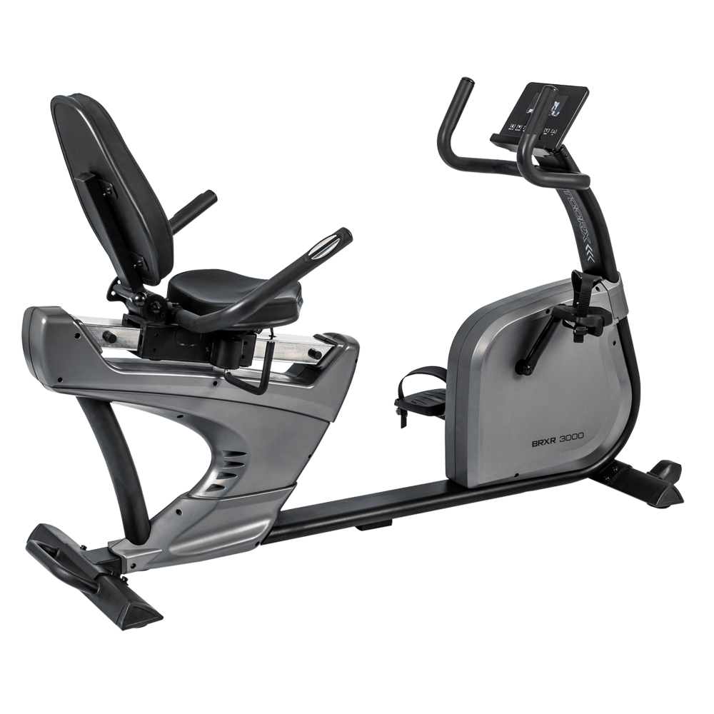 Bici da camera Brx-r3000 Hrc Cyclette Recumbent Ergometro Linea Chrono Professionale Con Ricevitore Wireless Toorx + App Ready - Volano 16 Kg - Peso Max Utente 160 Kg Normativa En20957 S Gym Bike