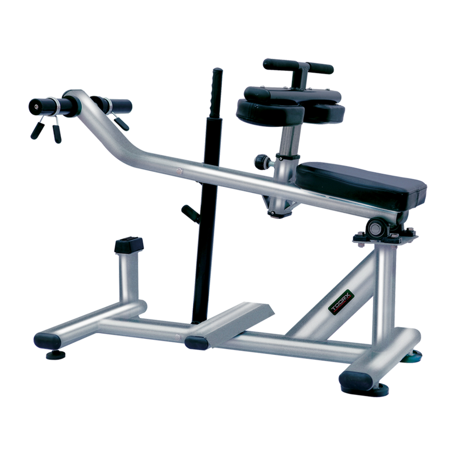 Panca Calf Raise Regolabile WBX-3000 LINEA TOORX STRENGTH PROFESSIONALE Colore Silver