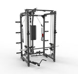 ASX-3000 Stazione multifunzione pieghevole a caricamento dischi all in one - Rack functional con traliccio per le trazioni + Smith machine + Lat machine & low row + Dual pulley TOORX