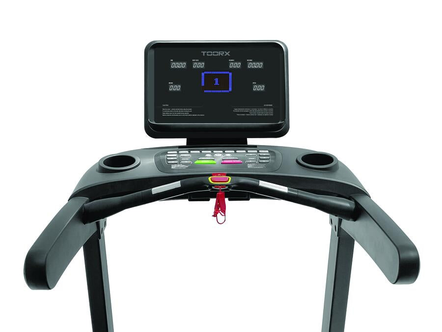 TRX-2000 HRC TFT TAPIS ROULANT fascia cardio inclusa APP READY 3.0 compatibile con Zwift e Kinomap - piano corsa 153 x 57 cm - velocità 22 km/h - peso max utente 150 kg TOORX