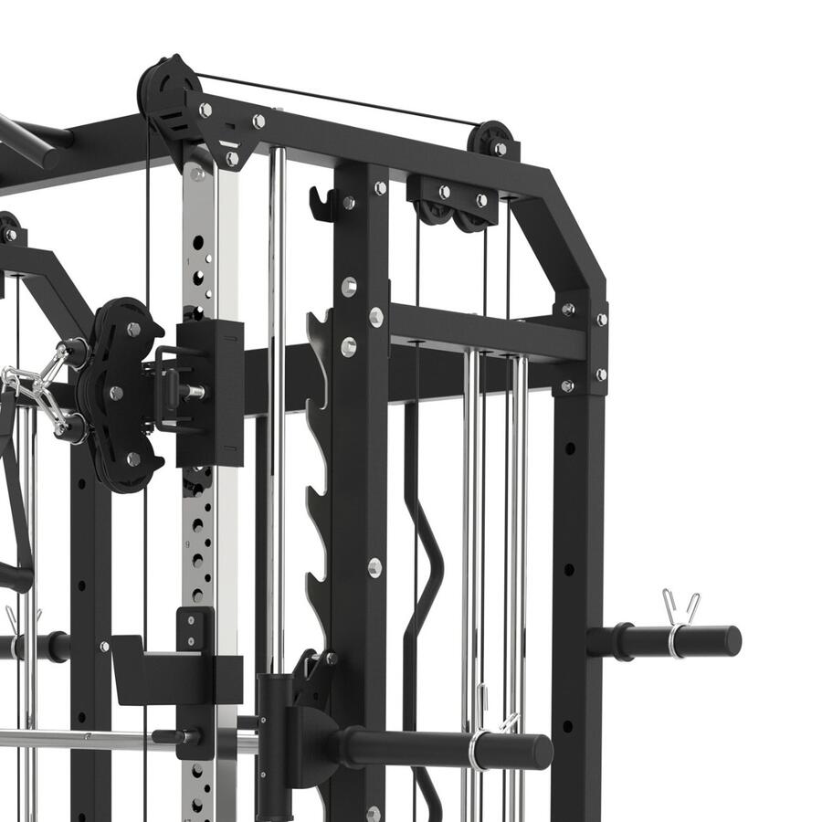 ASX-4500 Stazione multifunzione all in one pacco pesi 2 x 90 kg -Dual Pulley + Smith machine + Rack functional