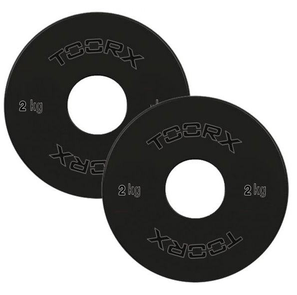 Coppia Dischi Microcarichi in Acciaio 2 kg. Ø Foro 50 mm. Linea Toorx - TIMESPORT24