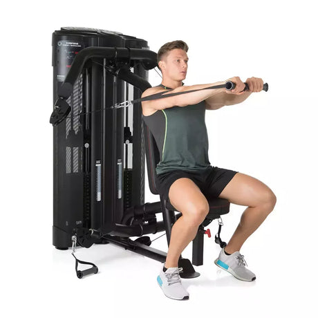 Stazione Multifunzione Doppio Allenamento Dual Station Chest/Shoulder Full Body cod. 3580 dim. 150 x 137 x 157 cm Pacco Pesi 2 x 72 kg Linea FINNLO Maximum Inspire - TIMESPORT24