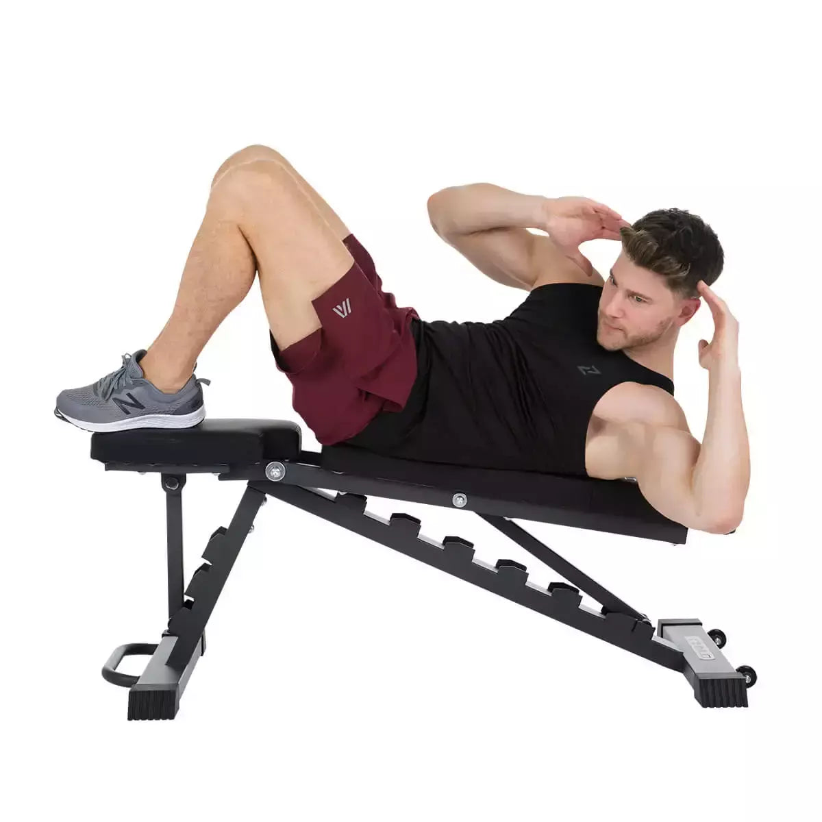 Panca Inclinata Incline Bench Palestra Peso Max Utente 250 Kg. FINNLO by Hammer Inclinazione Regolabile con Ruote Trasportabile cod. 3869 - TIMESPORT24