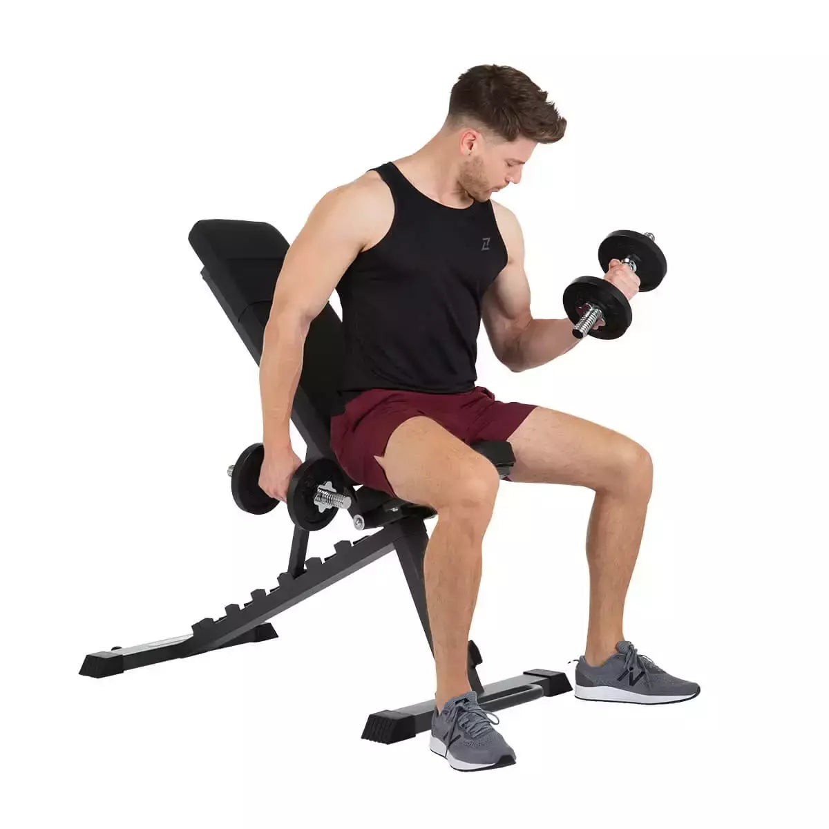 Panca Inclinata Incline Bench Palestra Peso Max Utente 250 Kg. FINNLO by Hammer Inclinazione Regolabile con Ruote Trasportabile cod. 3869 - TIMESPORT24