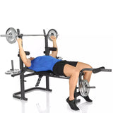 Panca Piana Inclinabile/Reclinabile Bermuda XT Palestra Multifunzione Peso Max Utente 150 Kg. Linea Hammer cod. 4507