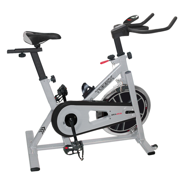 Gym Bike SRX-45 S Linea Toorx Trasmissione a cinghia Massa volanica peso 18 kg Peso max utente 125 kg bike da spinning - TIMESPORT24