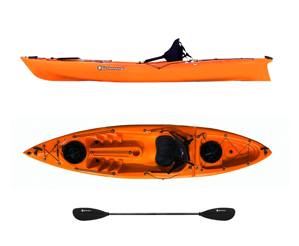 KAYAK MONOPOSTO ACQUAPRIMA BIG MAMA KAYAK 310 CM + 2 GAVONE + 1 PAGAIA in omaggio (PACK 1) - ARANCIONE