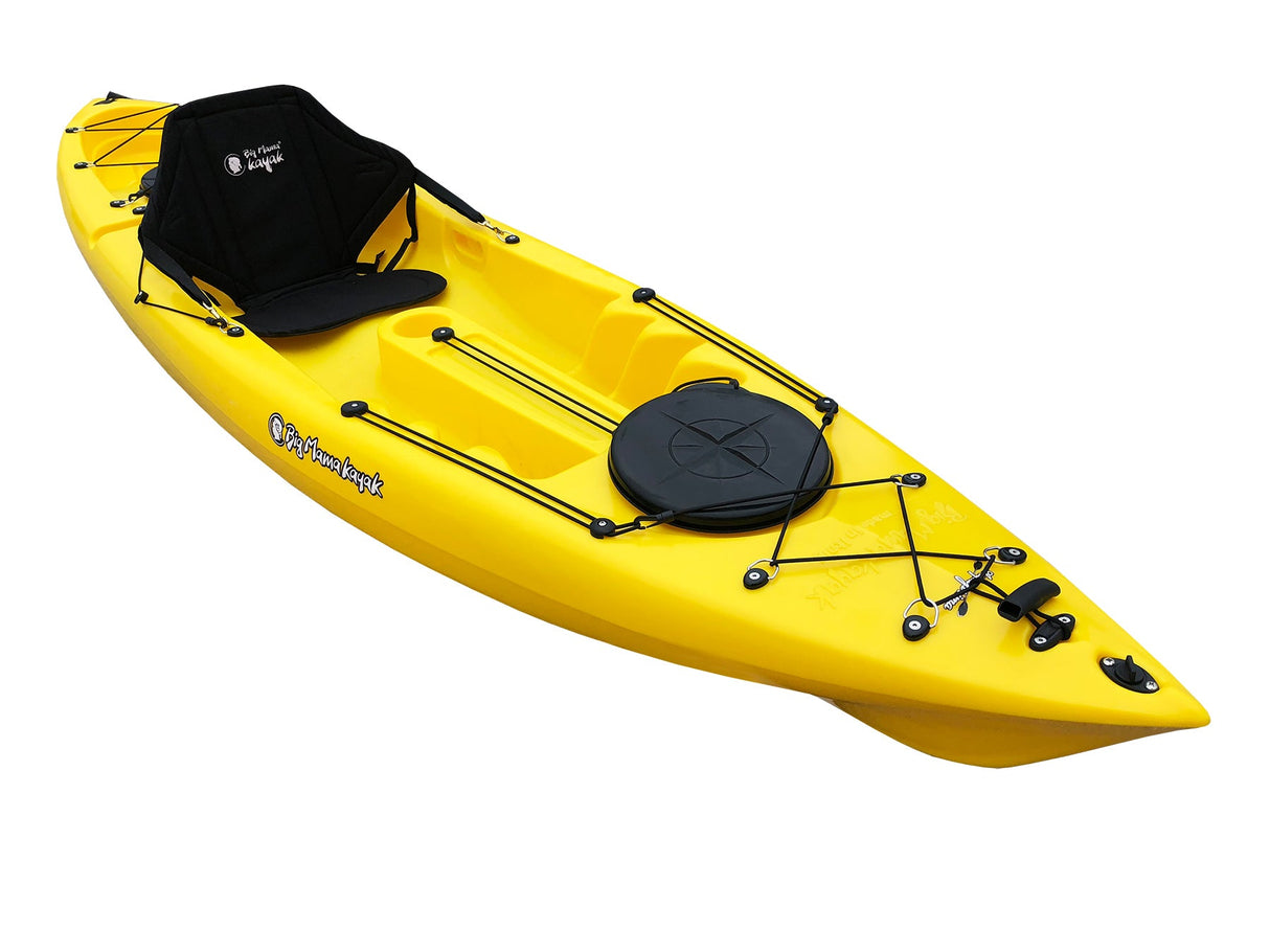 SINGLE-SEAT CANOE ACQUAPRIMA BIG MAMA KAYAK 310 CM + 2 LOCKER + 3 ROD HOLDER + 1 PADDLE + 1 SEAT (FULL PACK) - RED 