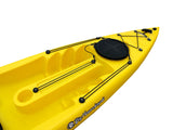 SINGLE-SEAT CANOE ACQUAPRIMA BIG MAMA KAYAK 310 CM + 2 LOCKER + 3 ROD HOLDER + 1 PADDLE + 1 SEAT (FULL PACK) - LIGHT BLUE 