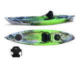 1 SINGLE PLACE CANOE ACQUAPRIMA LIMITED EDITION BIG MAMA KAYAK, SINGLE SEAT 310 CM + 2 LOCKER + 1 SEAT (PACK 2) - SNAKE GREEN 