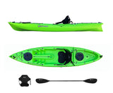 KAYAK POSTO SINGOLO ACQUAPRIMA BIG MAMA KAYAK - CANOA DA 310 CM + 2 GAVONE + 1 PAGAIA + 1 SEGGIOLINO (FULL PACK ) - VERDE