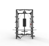 ASX-3000 All in one foldable multifunctional disc loading station - Rack functional with pylon for chin-ups + Smith machine + Lat machine &amp; low row + Dual pulley TOORX 