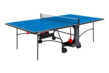 Tavolo Ping Pong Advance Outdoor Blu cod.C-273E Garlando con 4 Racchette Thunder e 18 Palline In Omaggio - TIMESPORT24