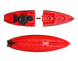 kayak componibile Split 2 Big Mama kayak, canoa biposto modulare, si monta in 30 secondi ( verde) - TIMESPORT24