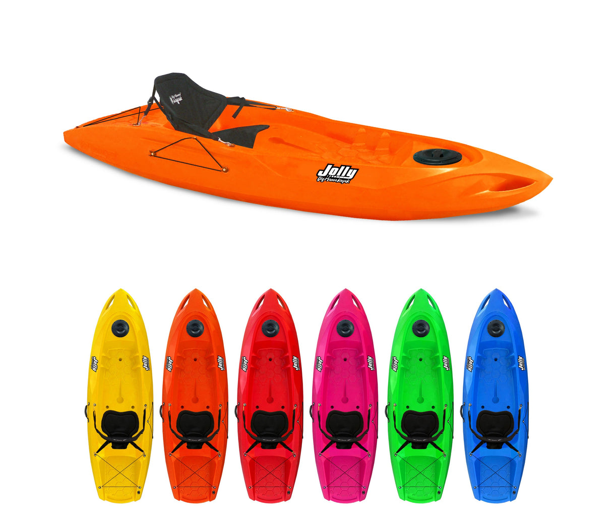 KAYAK MONOPOSTO JOLLY BIG MAMA KAYAK - CANOA DA 260 CM + 1 GAVONE + 1 SEGGIOLINO ( PACK 2)( MADE IN ITALY) - TIMESPORT24