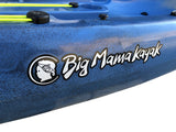 1 SINGLE PLACE CANOE ACQUAPRIMA LIMITED EDITION BIG MAMA KAYAK, SINGLE SEAT 310 CM + 2 LOCKER + 1 SEAT (PACK 2) - BLUE SNAKE 