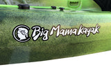 CANOE 1 SINGLE PLACE ACQUAPRIMA LIMITED EDITION BIG MAMA KAYAK, SINGLE SEAT 310 CM + 2 LOCKER + 1 FREE PADDLE (PACK 1) - SNAKE GREEN 