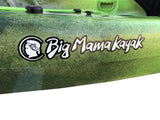 1 SINGLE PLACE CANOE ACQUAPRIMA LIMITED EDITION BIG MAMA KAYAK, SINGLE SEAT 310 CM + 2 LOCKER + 1 PADDLE + 1 SEAT (FULL PACK) - SNAKE GREEN 