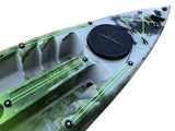 CANOE 1 SINGLE PLACE ACQUAPRIMA LIMITED EDITION BIG MAMA KAYAK, SINGLE SEAT 310 CM + 2 LOCKER + 1 FREE PADDLE (PACK 1) - SNAKE GREEN 