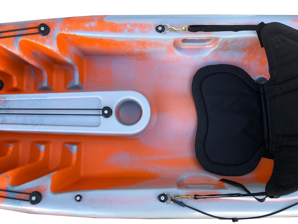 SINGLE-SEAT CANOE ACQUAPRIMA LIMITED EDITION BIG MAMA KAYAK 310 CM + 2 LOCKER + 1 FREE PADDLE (PACK 1) - ORANGE SNAKE 