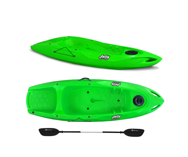 Kayak 1 posto Jolly 2.0 Big Mama Kayak canoa 260 cm + 1 gavone + 1 pagaia in omaggio (PACK 1) Made in Italy - VERDE - TIMESPORT24