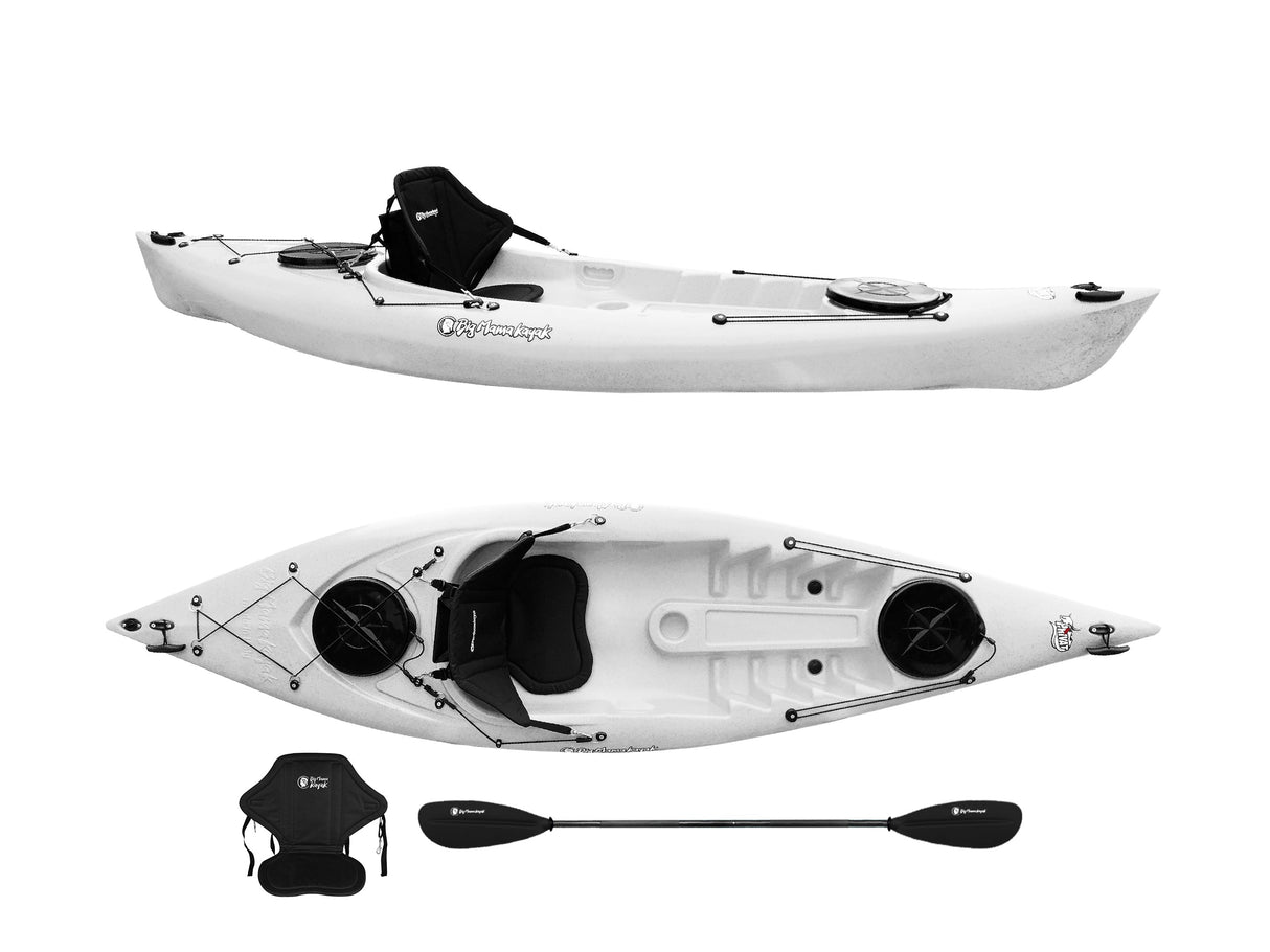 Single seat kayak Privat 2.0 Big Mama Single seat canoe kayak 295 cm + 2 lockers + 1 paddle + 1 seat (FULL PACK) - GRANIT 