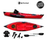 KAYAK MONOPOSTO PRIVAT 2.0 FISHING LIMITED EDITION BIG MAMA KAYAK - CANOA DA 295 CM + 2 GAVONI + 3 PORTACANNE + 1 PAGAIA + SEGGIOLINO (FULL PACK) - TIMESPORT24