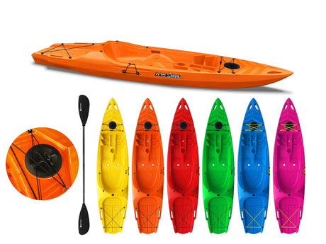 KAYAK MONOPOSTO SKIPPY 2.0 EXPEDITION BIG MAMA KAYAK 305 CM CON 1 POSTO ADULTO + 1 POSTO BAMBINO + 1 PAGAIA (PACK 1) - TIMESPORT24