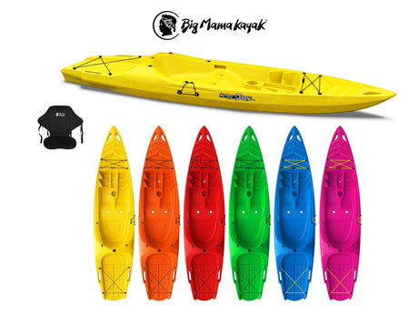 SINGLE SEAT KAYAK SKIPPY 2.0 BIG MAMA KAYAK CANOE 305 CM 1 ADULT PLACE + 1 CHILD PLACE + 1 CHILD SEAT (PACK 2) 