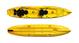 kayak componibile Split 2 Big Mama kayak, canoa biposto modulare, si monta in 30 secondi ( giallo) - TIMESPORT24