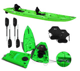 kayak componibile Split 2 Big Mama kayak, canoa biposto modulare, si monta in 30 secondi ( verde) - TIMESPORT24