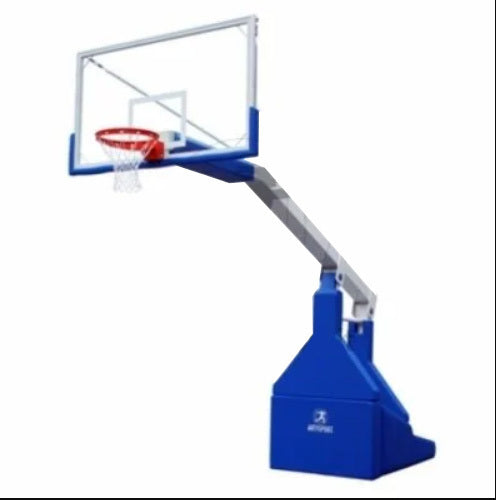 Ab1808 Hydraulic/manual basketball system with crystal backboards, 330 cm overhang, TUV approved 