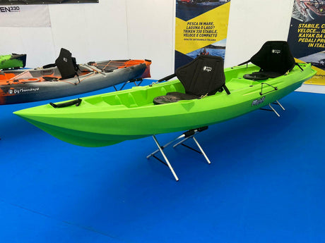 MOJITO BIG MAMA KAYAK, CANOA 2 + 1 Posti, 380 Cm + 2 Gavoni + 2 ruote integrate + 2 Seggiolini (PACK 2) - TIMESPORT24