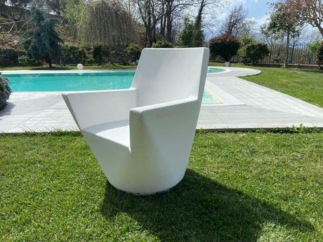 Poltrona arredo giardino da esterno polietilene modello Sara- Made in Italy - TIMESPORT24