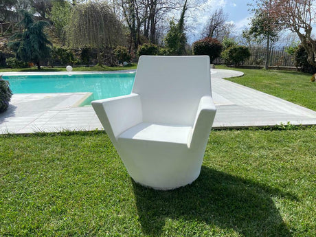 Poltrona arredo giardino da esterno polietilene modello Sara- Made in Italy - TIMESPORT24