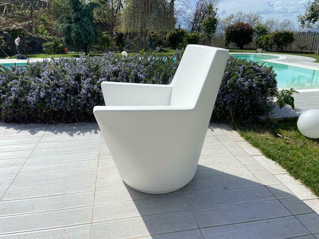 Poltrona arredo giardino da esterno polietilene modello Sara- Made in Italy - TIMESPORT24