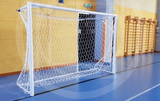 Af1512 Pair of transportable steel soccer goals M. 3x2 for professional use certified EN749 