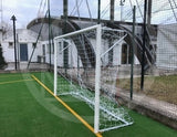 Af1512 Pair of transportable steel soccer goals M. 3x2 for professional use certified EN749 