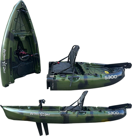 Kayak divisibile a pedali con pinne BIG MAMA START S300 colore Seacamp - TIMESPORT24