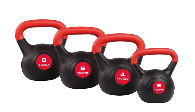 Kettlebell - 4 kg. Rivestita in Pvc Linea Toorx KRP-4 - TIMESPORT24