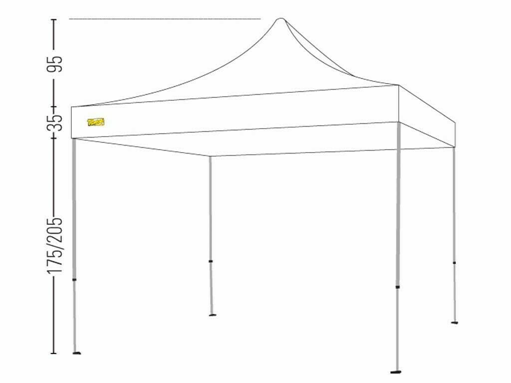 BERTONI COMPACT 3X3 GAZEBO PIEGHEVOLE AUTOMATICO