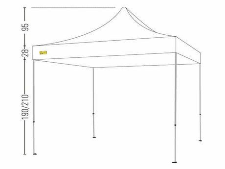 BERTONI EXPO 3X3 GAZEBO PIEGHEVOLE AUTOMATICO - TIMESPORT24