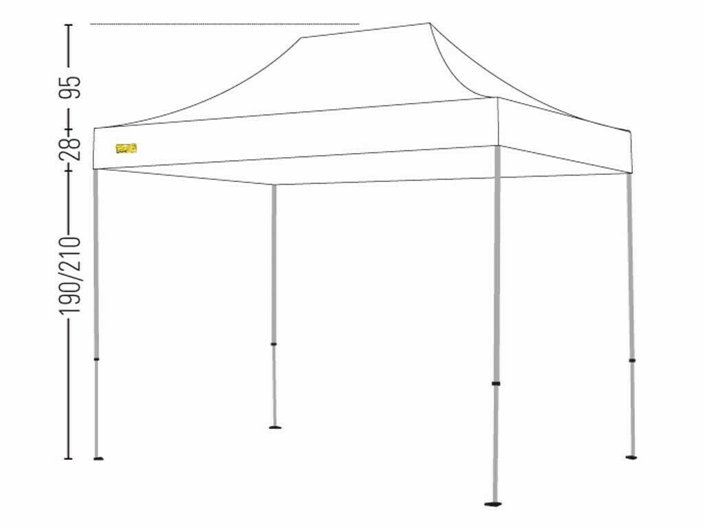 BERTONI EXPO 3X4,5 GAZEBO PIEGHEVOLE AUTOMATICO - TIMESPORT24