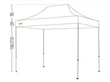 BERTONI MASTER 3X4,5 GAZEBO PIEGHEVOLE AUTOMATICO - SENZA TETTO