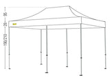 BERTONI MASTER 3X6 GAZEBO PIEGHEVOLE AUTOMATICO - SENZA TETTO