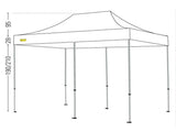 BERTONI MASTER 4X8 GAZEBO PIEGHEVOLE AUTOMATICO - SENZA TETTO